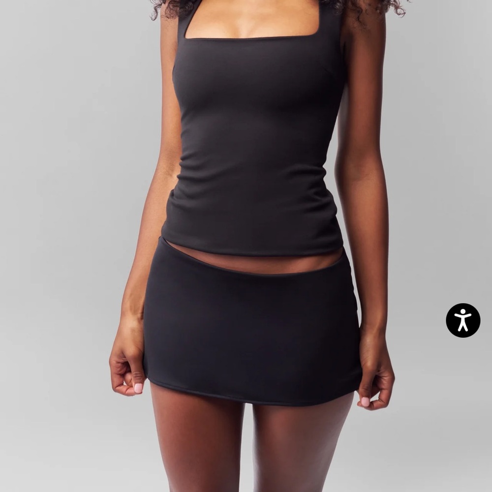 Guizio Micro Mini Stretch Skirt in black xx-small